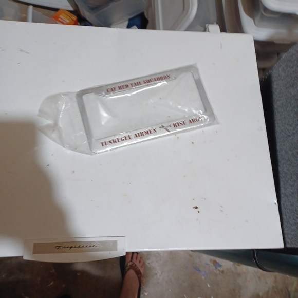 CAF red tail squadron Tuskegee airmen rise above license plate frame pre owned - Picture 3 of 7